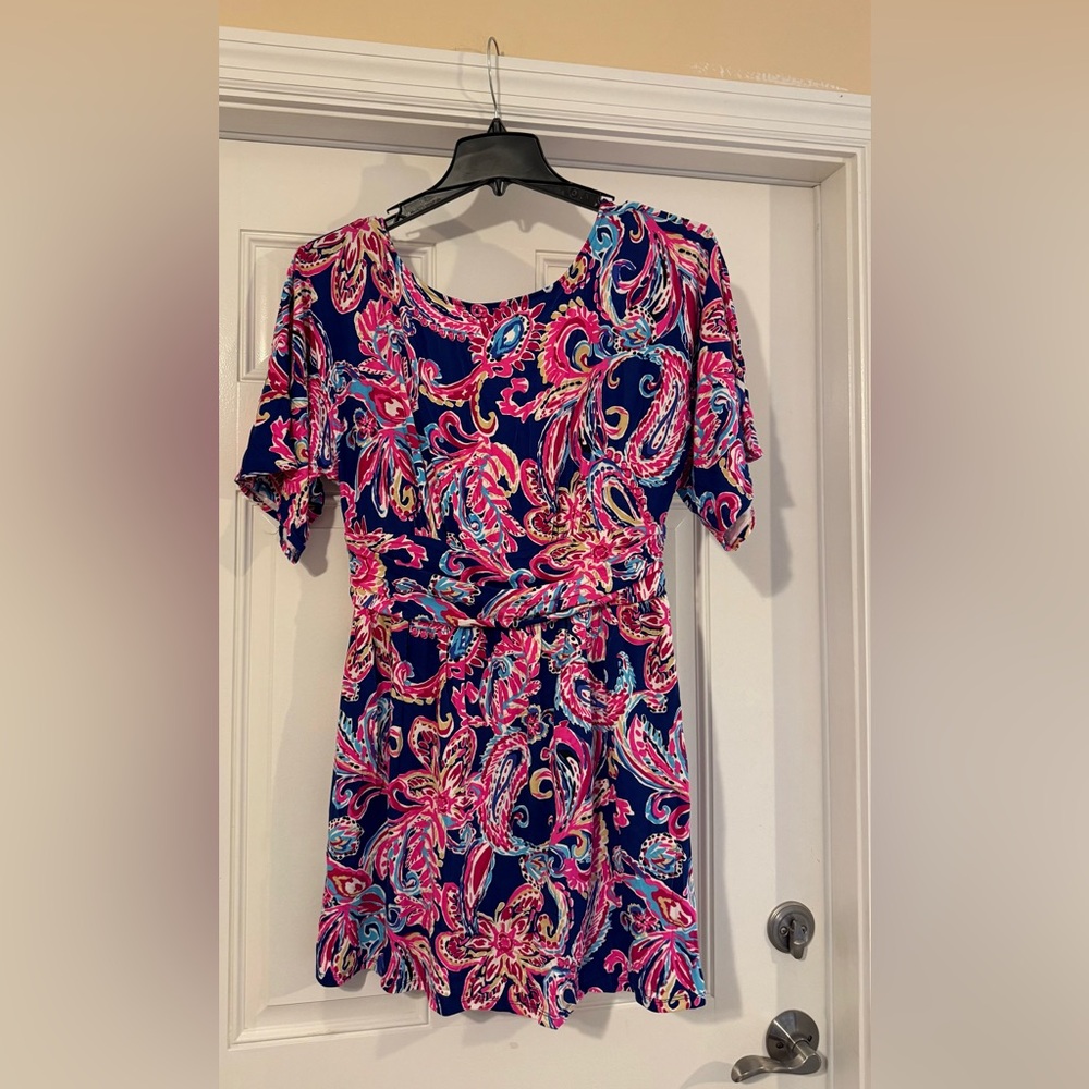Lilly Pulitzer Pink and Blue Romper
